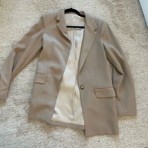 Reformation Tan Blazer Jacket